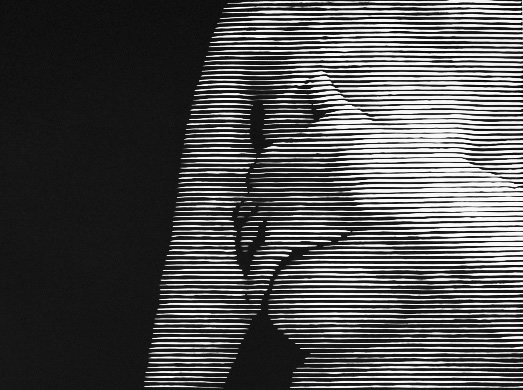 Akt II, 2019, linoryt, 70 x 100 cm