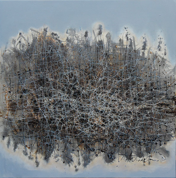 Bez tytułu 2, Unitled 2 (Series Isolines), 80х80, 2019