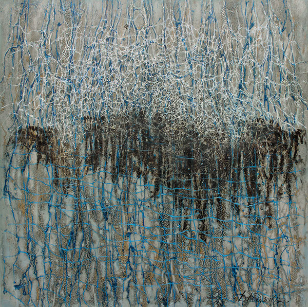 Dzwięk wody,_Water sound_, 100х100 cm, 2015