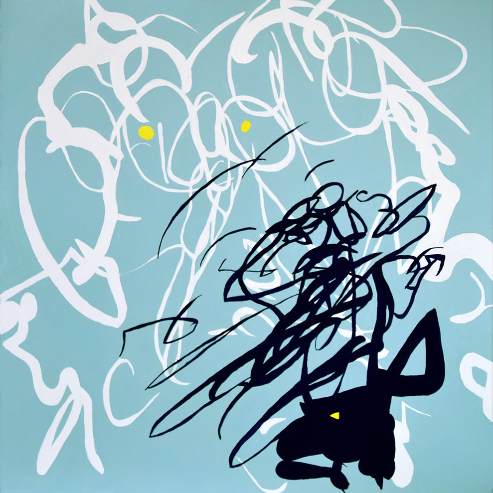 Derwisz i aniol_80x80cm